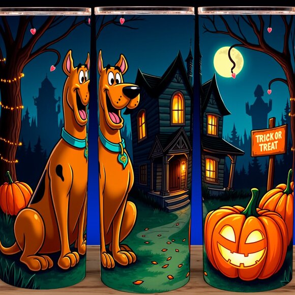 Scooby Doo Haunted House Halloween Cup Mug Tumbler 20oz - Picture 1 of 3